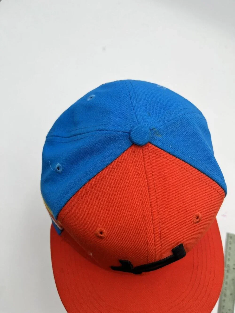 Nike KD True Snapback Hat Orange & Blue Adjustable Multicolor Stripes Basketball
